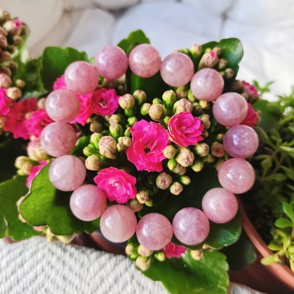 AAA+ Kunzite Heart Chakra Bracelet—Gifts for Couples, Friends, and Family