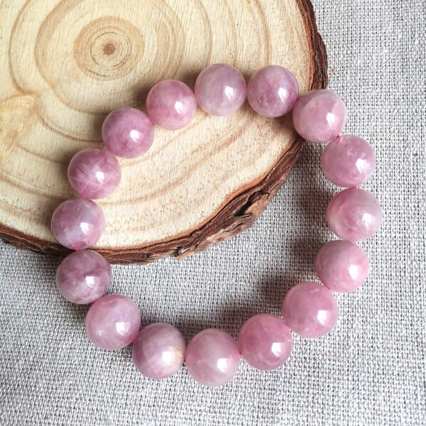 AAA+ Kunzite Heart Chakra Bracelet—Gifts for Couples, Friends, and Family
