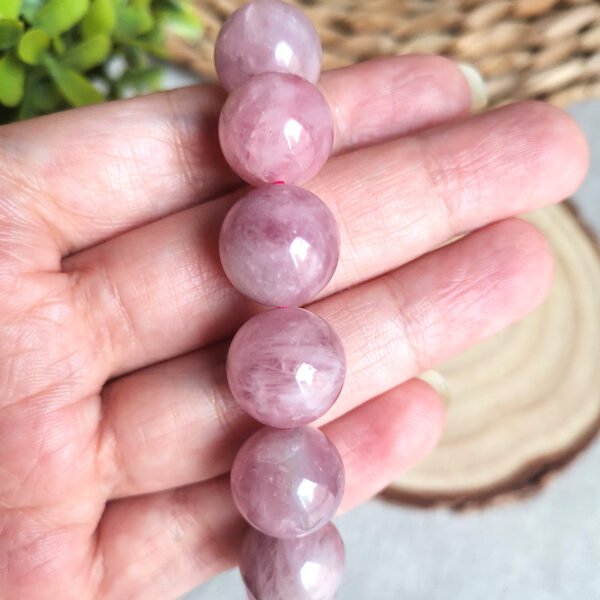 AAA+ Kunzite Heart Chakra Bracelet—Gifts for Couples, Friends, and Family