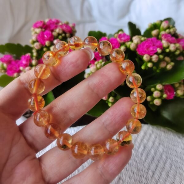 High transparency golden citrine bracelet - Solar Plexus Chakra - Gifts for couples, friends, and family