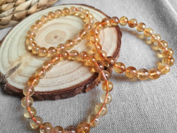 High transparency golden citrine bracelet - Solar Plexus Chakra - Gifts for couples, friends, and family