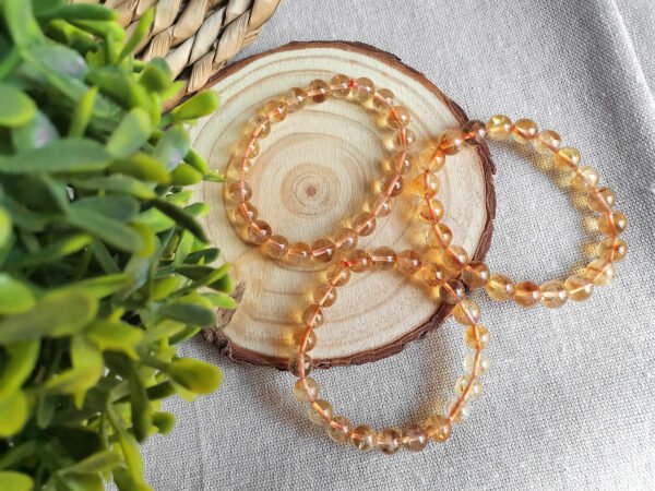 High transparency golden citrine bracelet - Solar Plexus Chakra - Gifts for couples, friends, and family