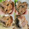 Corazón de Ágata Natural con Geoda Druzy · Cristal Lace Agate Decorativo · Piedra Energética y Colección