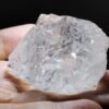 Highly transparent raw rock crystal quartz