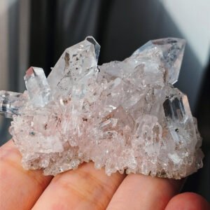 IMG_20260125_144600 Natural pink Lemurian quartz with flash
