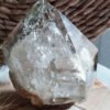 IMG_20260126_175238 Large Hexagonal Natural Quartz Point with Rainbow · High-Quality Clear Crystal · Collectible Piece with Metal Base
