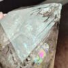 IMG_20260126_180548 Large Hexagonal Natural Quartz Point with Rainbow · High-Quality Clear Crystal · Collectible Piece with Metal Base