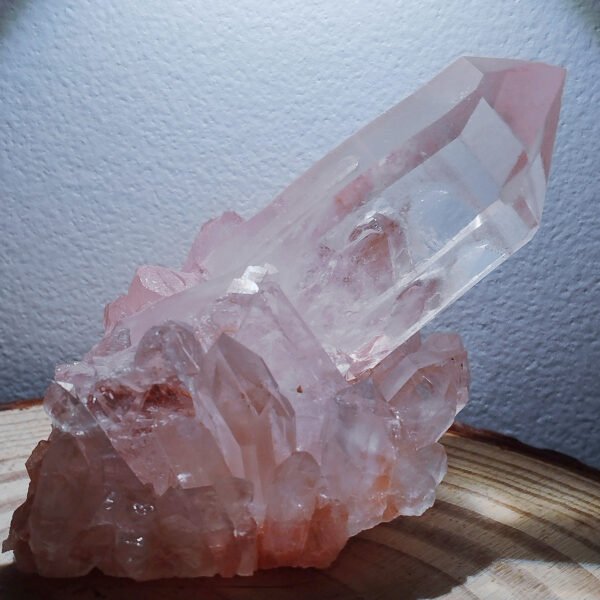 Natural Raw Rose Quartz · Translucent Pink Crystal · Home Decor · Meditation and Healing Stone