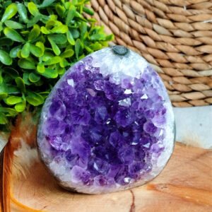 IMG_20260128_103035 Natural Amethyst Geode, Intense Color · Stable Piece · Home Decor · Meditation and Collectible Crystal