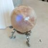 Natural Moonstone · Sphere and Heart · Collectible Crystal and Spiritual Decoration