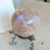 Natural Moonstone · Sphere and Heart · Collectible Crystal and Spiritual Decoration