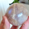 Natural Moonstone · Sphere and Heart · Collectible Crystal and Spiritual Decoration