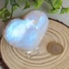 Natural Moonstone · Sphere and Heart · Collectible Crystal and Spiritual Decoration