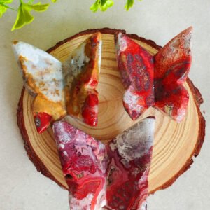 IMG_20260128_172233 Natural Red Agate Butterfly from Mexico · Hand carved and polished · Spiritual decoration and collector's item