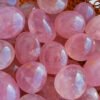 Natural Polished Rose Quartz · Love Tumbled Stone · Healing Crystal and Spiritual Decoration