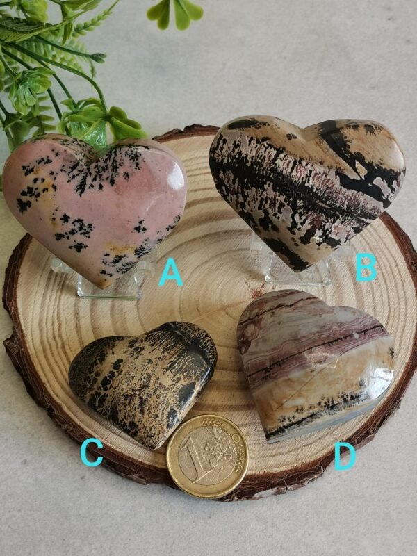 Natural Picture Jasper Heart – Polished Landscape Jasper – Home Decor, Meditation, and Collectibles