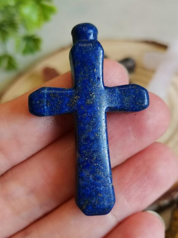 Figura de cruz - Piedra de fuego - piedra Ojo de Tigre