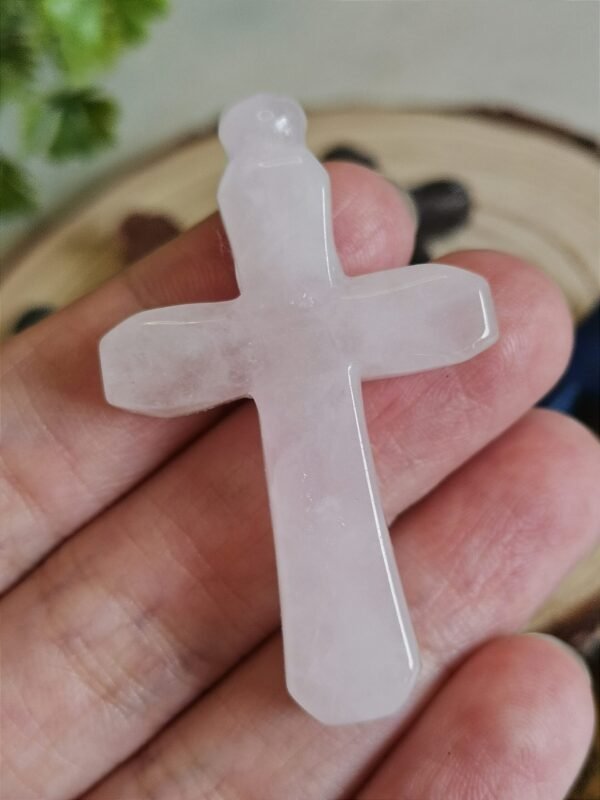 Figura de cruz - Piedra de fuego - piedra Ojo de Tigre