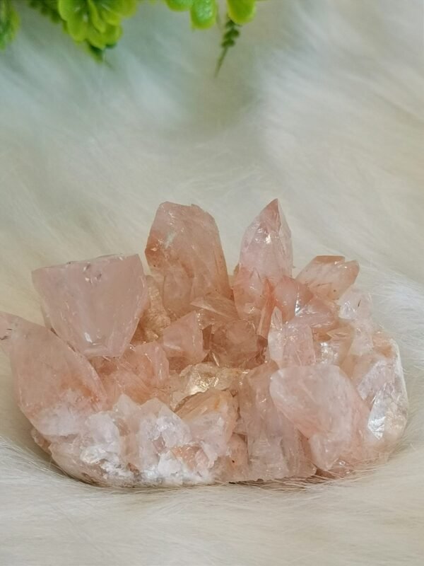 Racimo de Cuarzo Rosa natural