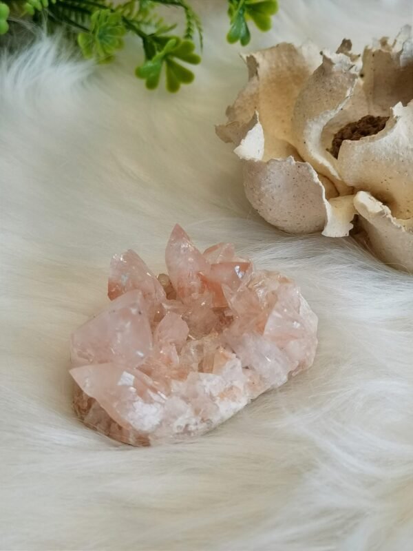 Racimo de Cuarzo Rosa natural