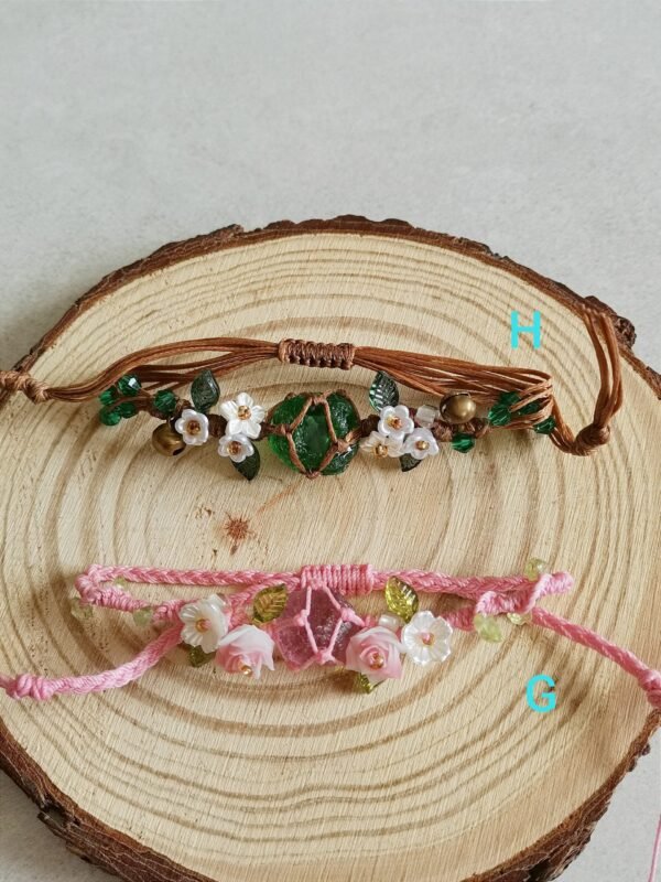 oznorCO Pulseras artesanales con cristales naturales