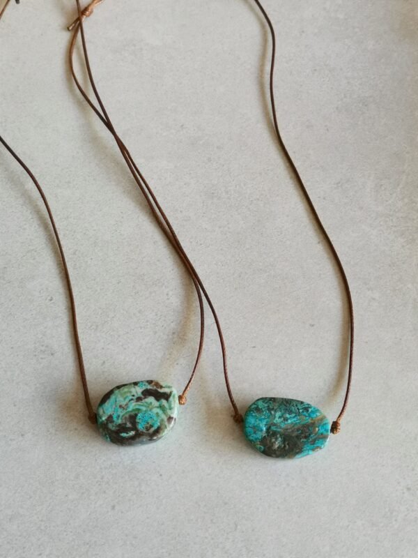 oznorCO Collar de ágata natural hecho a mano