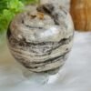 Natural Ocean Jasper Heart · Distinctive Zebra Pattern · Decorative Piece with Geode · Collectible Crystal
