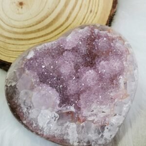 Large Natural AAA+ Amethyst Heart