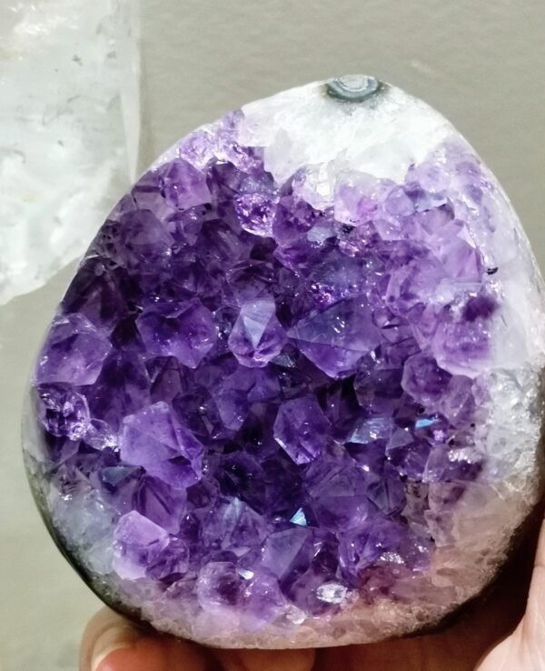 Geoda de Amatista Natural Color Intenso · Pieza Estable · Decoración del Hogar · Cristal de Meditación y Colección