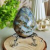 mmexport1769616552505 Natural Ocean Jasper Egg · Defined Pattern with Cavities · Decorative and Collectible Piece