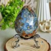 mmexport1769616555994 Natural Ocean Jasper Egg · Defined Pattern with Cavities · Decorative and Collectible Piece
