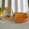 Natural Yellow Garden Quartz Heart · Clear Crystal with Inclusions · Collectible and Energy Decorative Piece