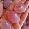 Natural Polished Rose Quartz · Love Tumbled Stone · Healing Crystal and Spiritual Decoration