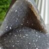 Natural quartz pyramid with geode · Home decoration · Meditation and healing crystal