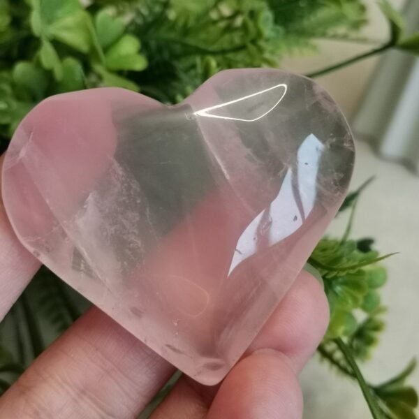 oznorCO Corazón de cuarzo rosa natural