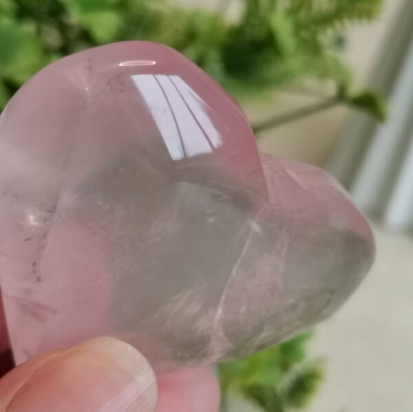 oznorCO Corazón de cuarzo rosa natural