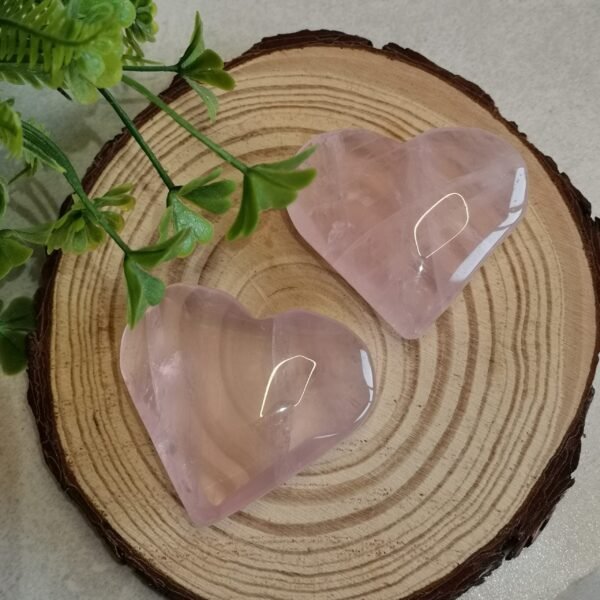 oznorCO Corazón de cuarzo rosa natural