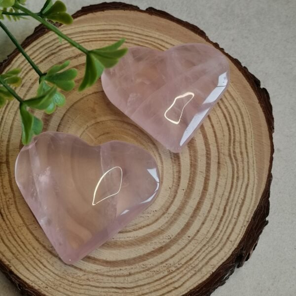 oznorCO Corazón de cuarzo rosa natural