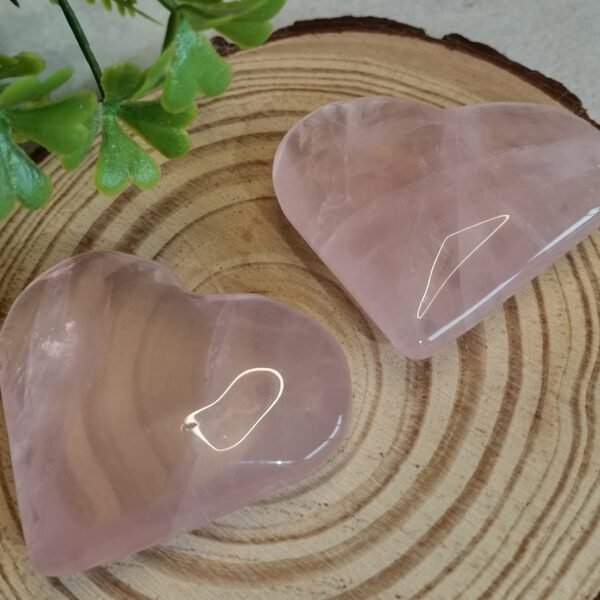 oznorCO Corazón de cuarzo rosa natural