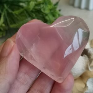 oznorCO Corazón de cuarzo rosa natural