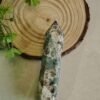 Natural Green Sakura Agate Tower · Polished energy column · Home decoration · Crystal for meditation and collection