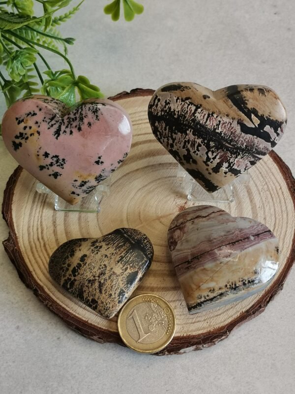 Natural Picture Jasper Heart – Polished Landscape Jasper – Home Decor, Meditation, and Collectibles