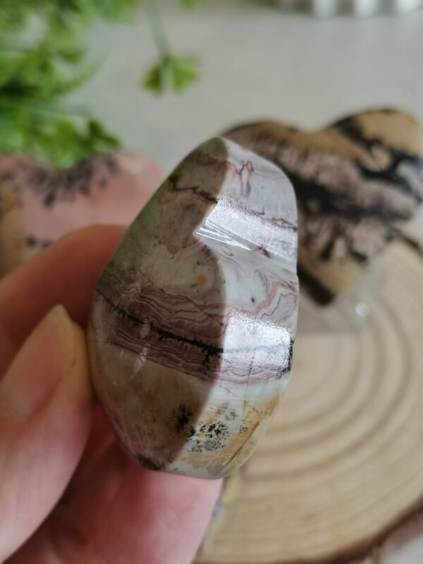 Natural Picture Jasper Heart – Polished Landscape Jasper – Home Decor, Meditation, and Collectibles