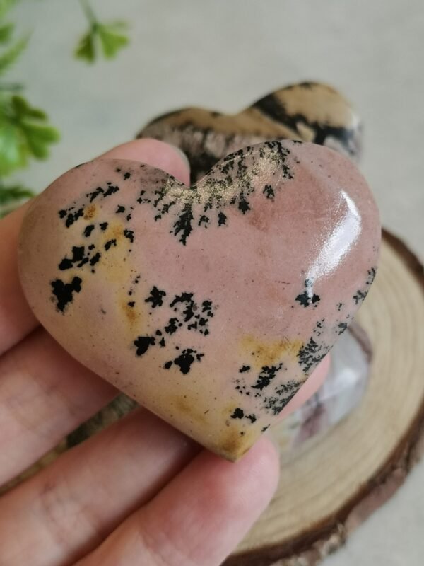 Natural Picture Jasper Heart – Polished Landscape Jasper – Home Decor, Meditation, and Collectibles