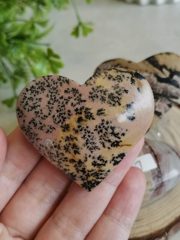 Natural Picture Jasper Heart – Polished Landscape Jasper – Home Decor, Meditation, and Collectibles
