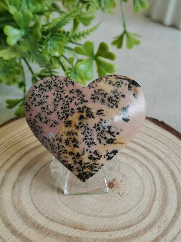 Natural Picture Jasper Heart – Polished Landscape Jasper – Home Decor, Meditation, and Collectibles
