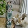 Natural Green Sakura Agate Tower · Polished energy column · Home decoration · Crystal for meditation and collection