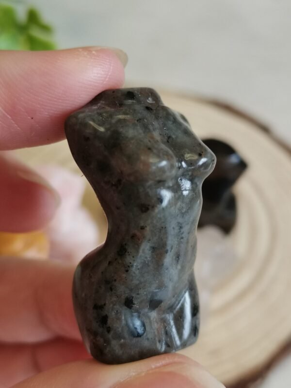 Female figure - White Quartz Fluorescent Yooperlite female figure