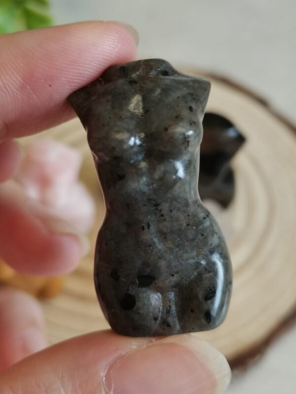 Female figure - White Quartz Fluorescent Yooperlite female figure