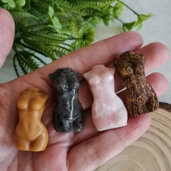 Female figure - White Quartz Fluorescent Yooperlite female figure